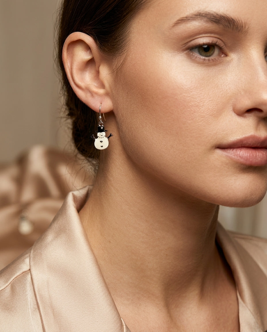 Snowman Earrings B
