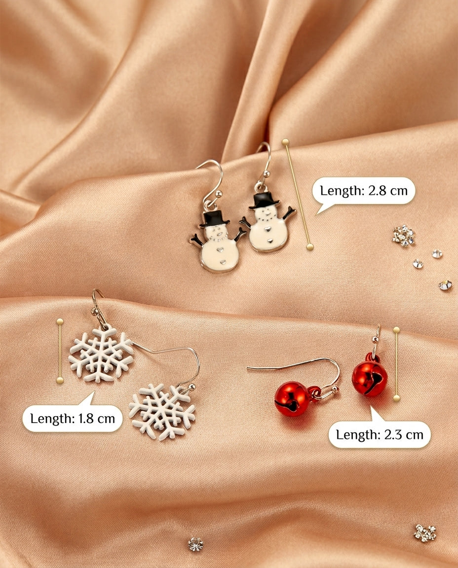 Snowman Earrings B