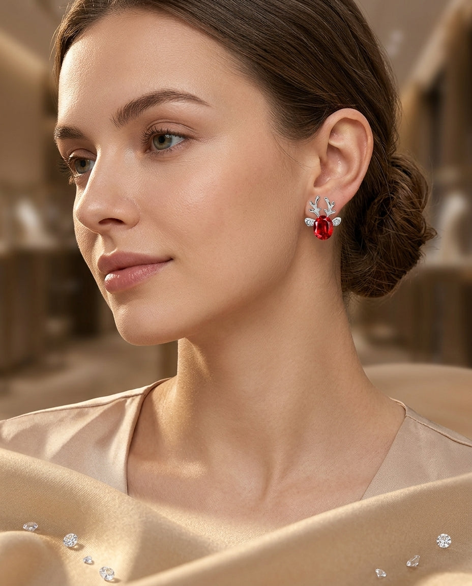 Red Reindeer Crystal